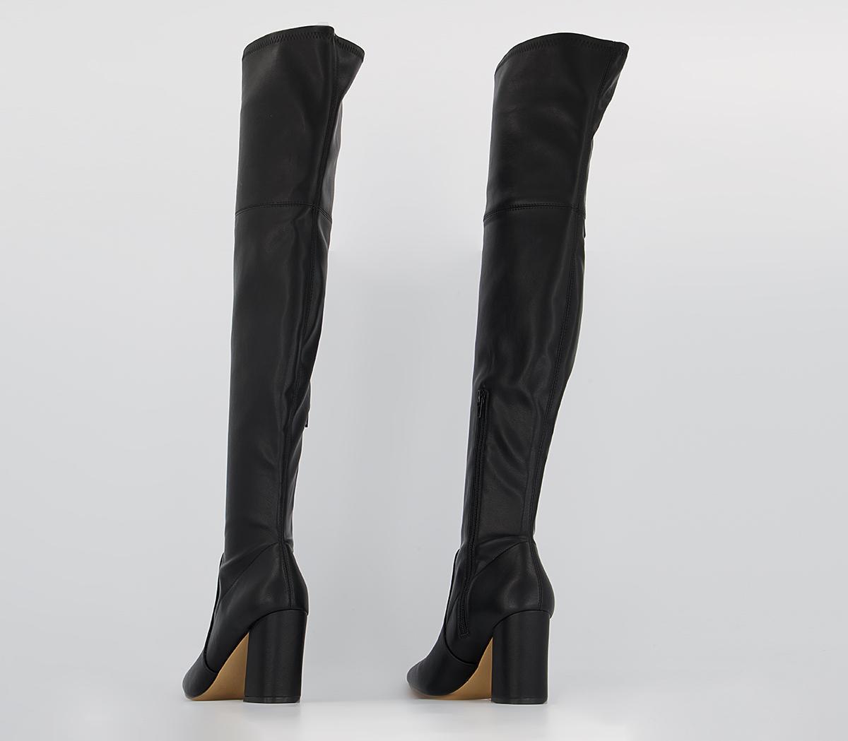 Office Klass Stretch Over The Knee Boots Office Klass Stretch Over The Knee Boots Black