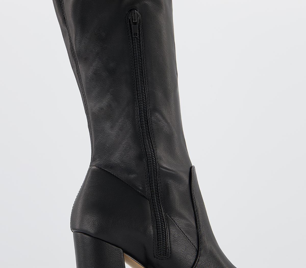 Office Klass Stretch Over The Knee Boots Office Klass Stretch Over The Knee Boots Black