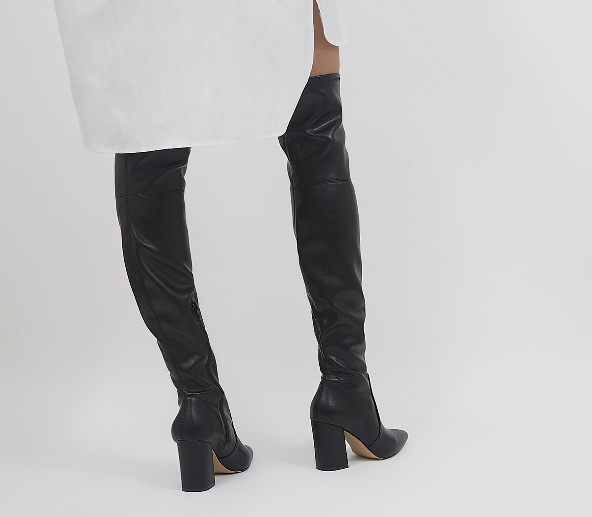 Office Klass Stretch Over The Knee Boots Office Klass Stretch Over The Knee Boots Black