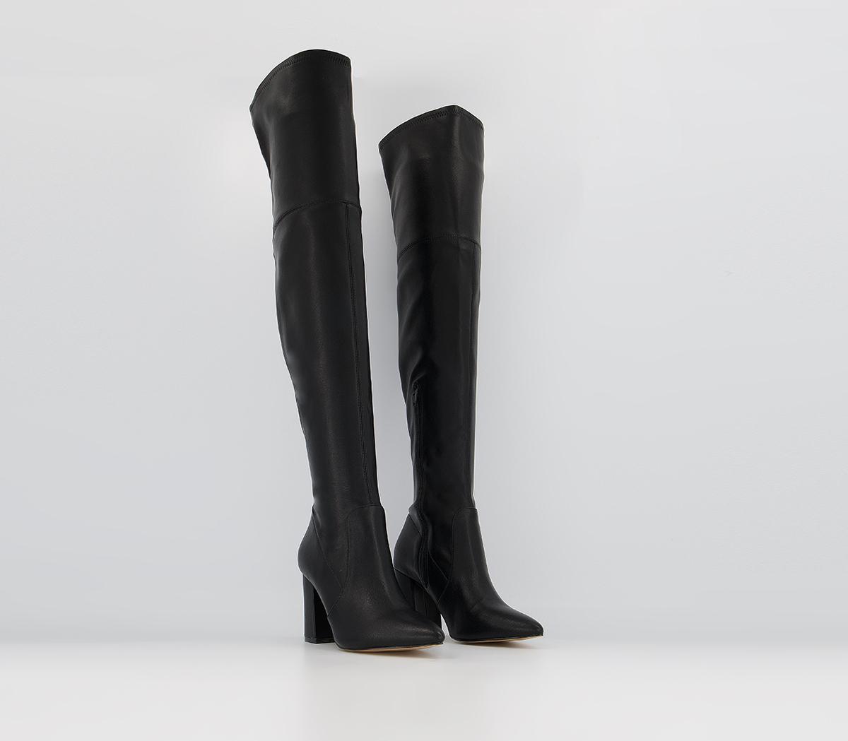 Office Klass Stretch Over The Knee Boots Office Klass Stretch Over The Knee Boots Black