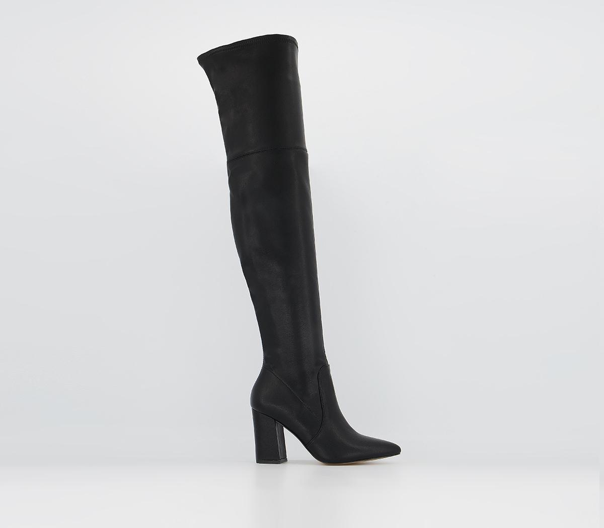 Office Klass Stretch Over The Knee Boots Office Klass Stretch Over The Knee Boots Black