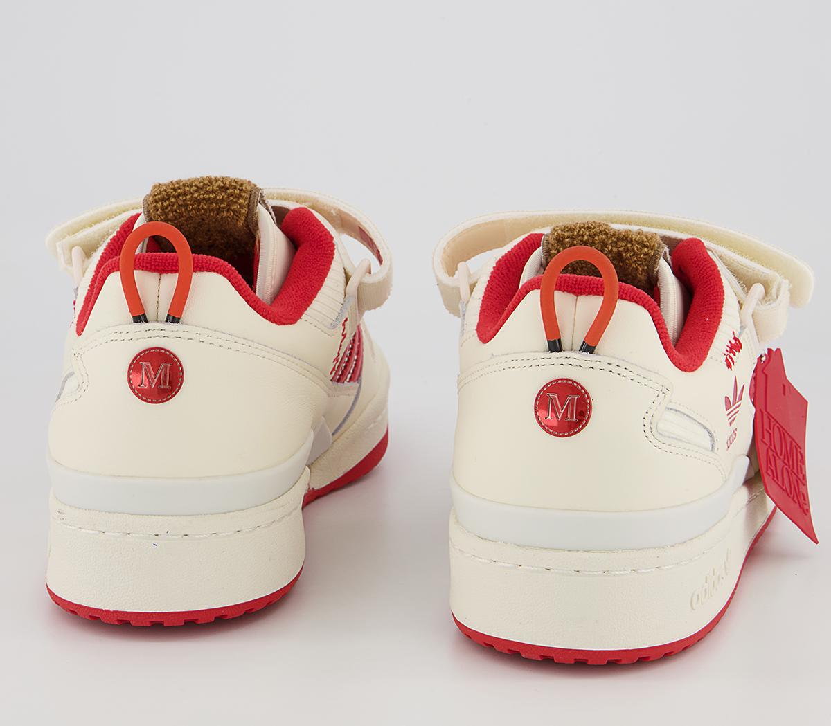 adidas Forum Home Alone Trainers adidas Forum Home Alone Trainers Cream White Collegiate Red