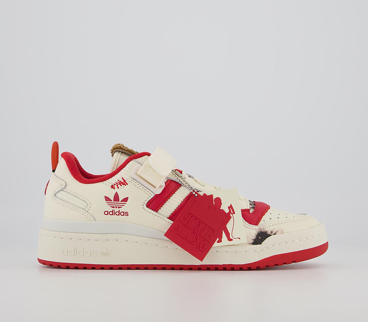adidasForum Home Alone Trainers adidasForum Home Alone TrainersCream White Collegiate Red