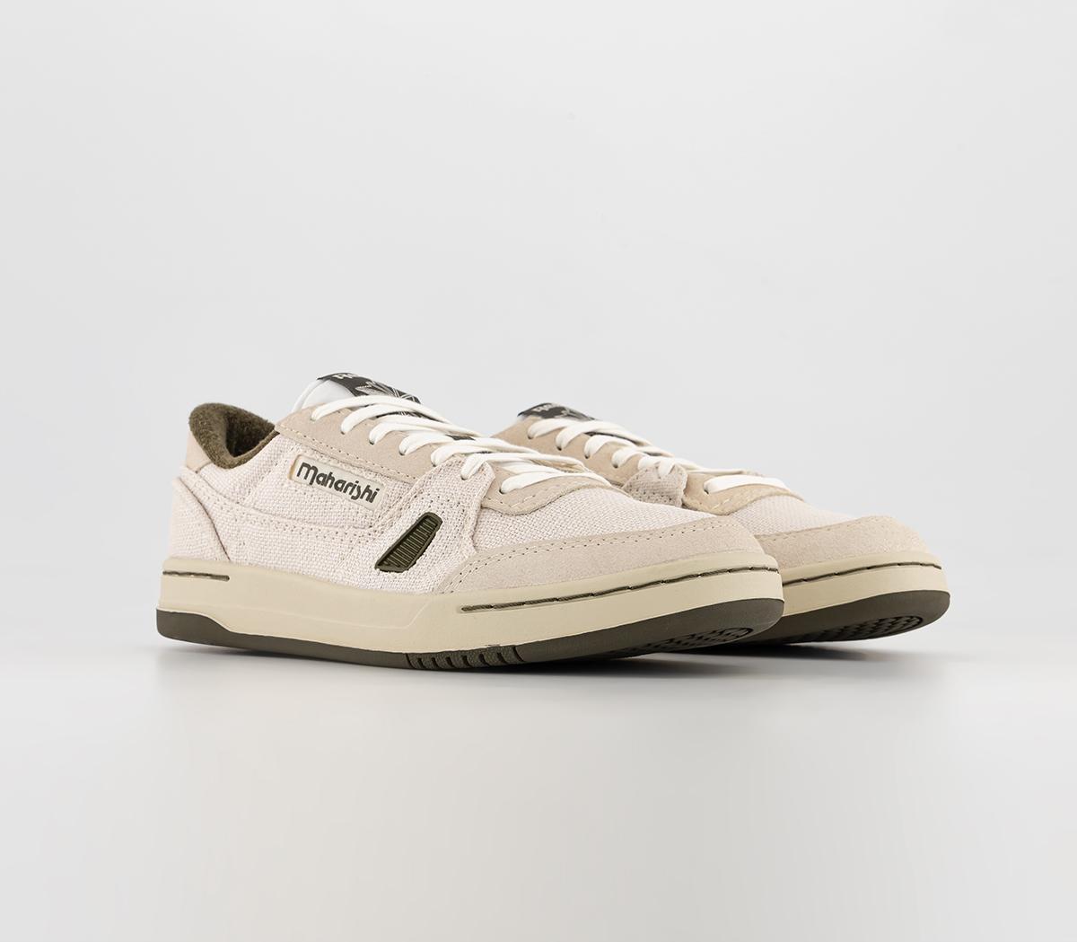 Reebok Lt Court Trainers Maharishi White Alabaster Army Green - Unisex ...