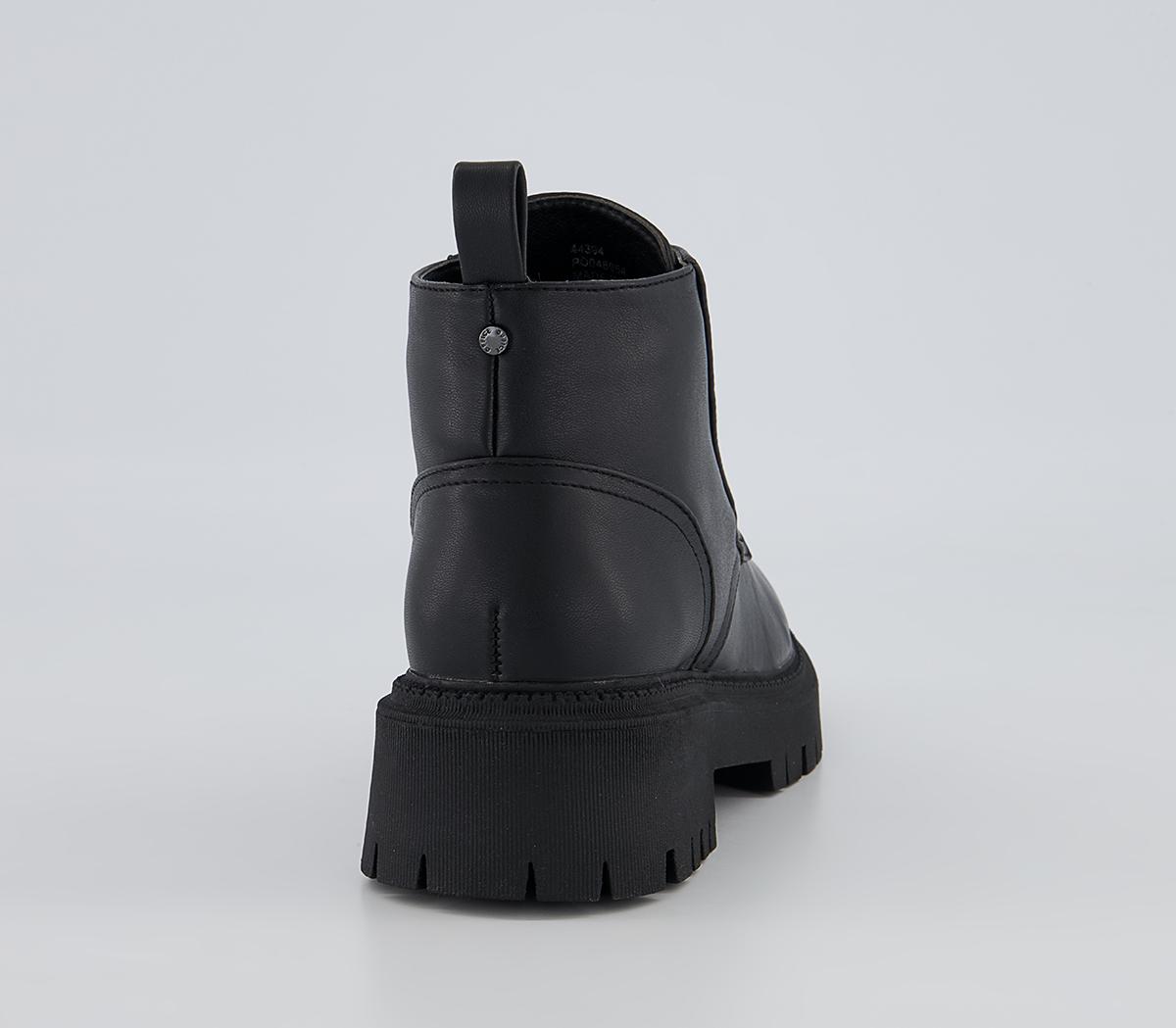 Office Annual Low Cut Lace Up Chunky Ankle Boots Office Annual Low Cut Lace Up Chunky Ankle Boots Black