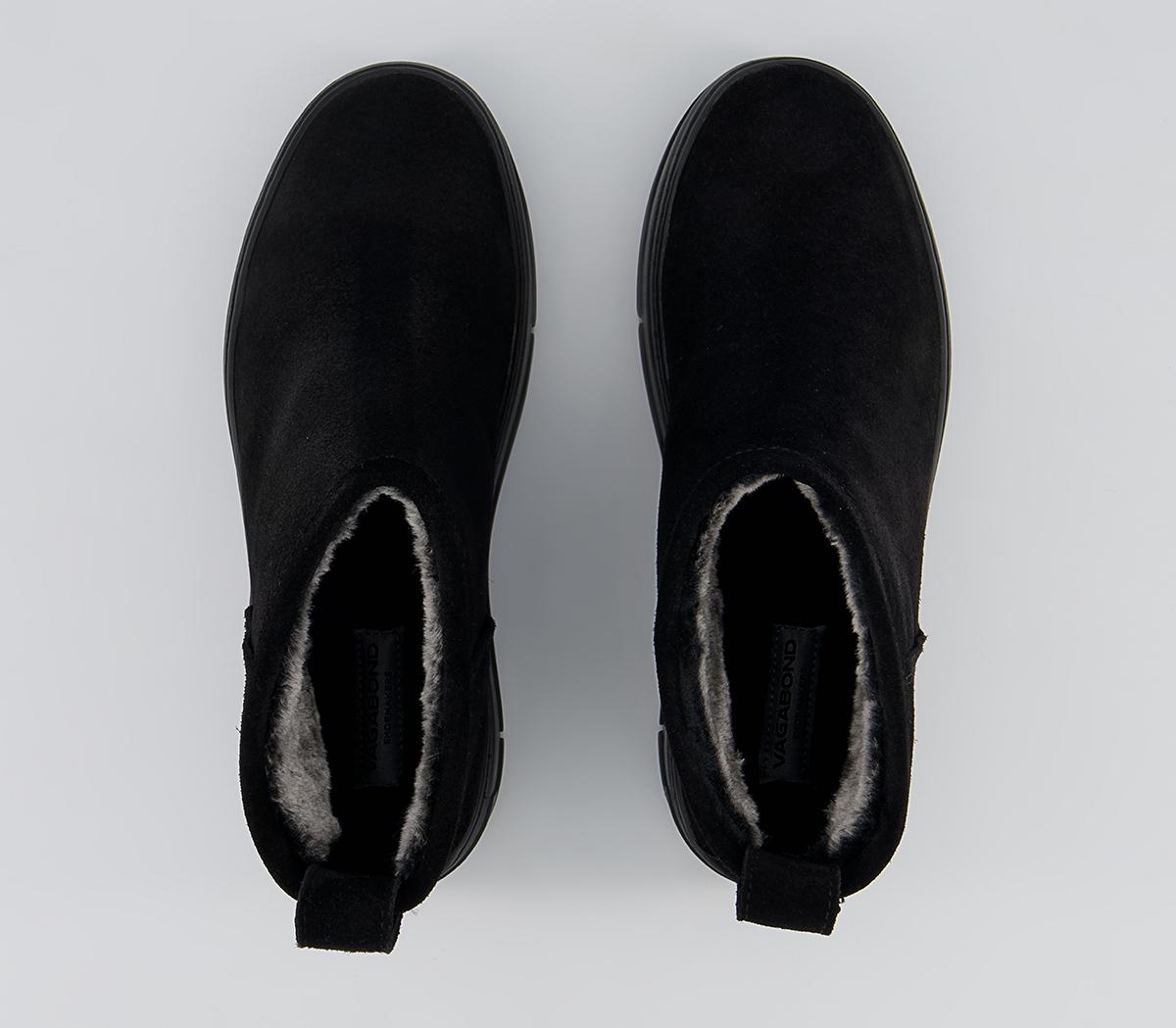 Vagabond Shoemakers Judy Low Slip On Boots Vagabond Shoemakers Judy Low Slip On Boots Black Suede
