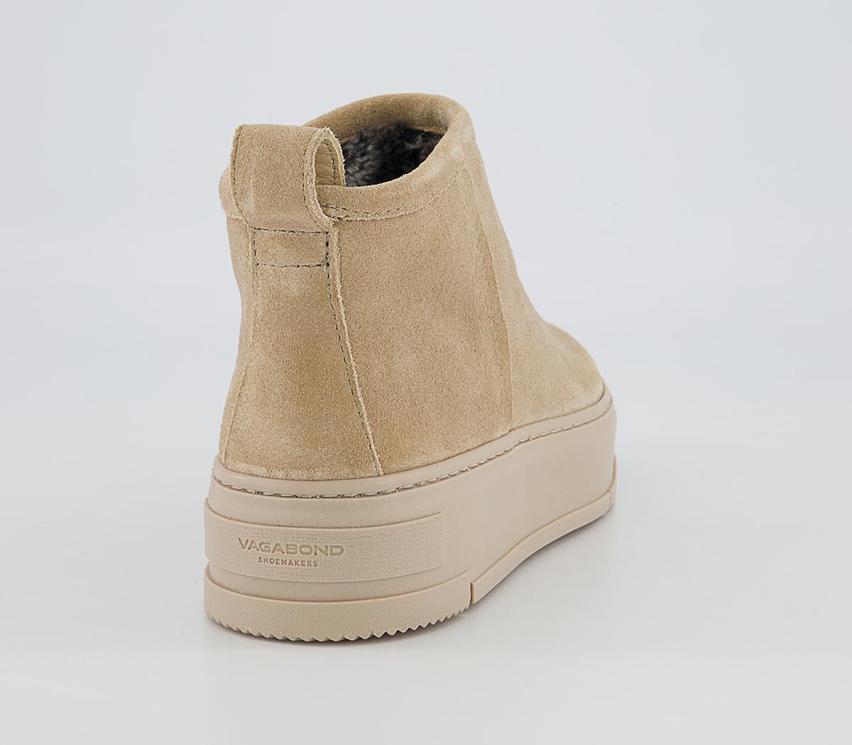 Vagabond Shoemakers Judy Low Slip On Boots Vagabond Shoemakers Judy Low Slip On Boots Beige Suede