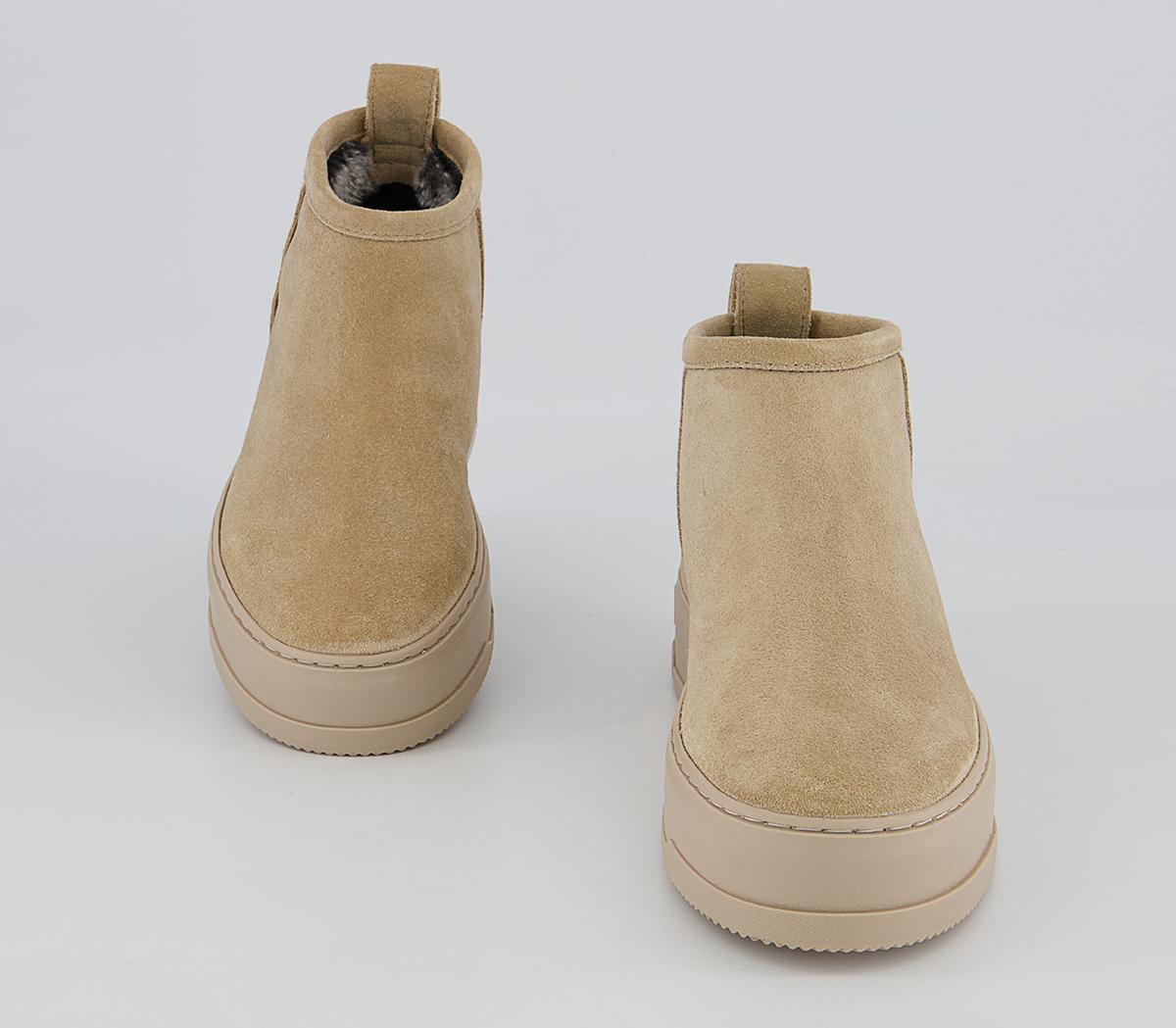 Vagabond Shoemakers Judy Low Slip On Boots Vagabond Shoemakers Judy Low Slip On Boots Beige Suede