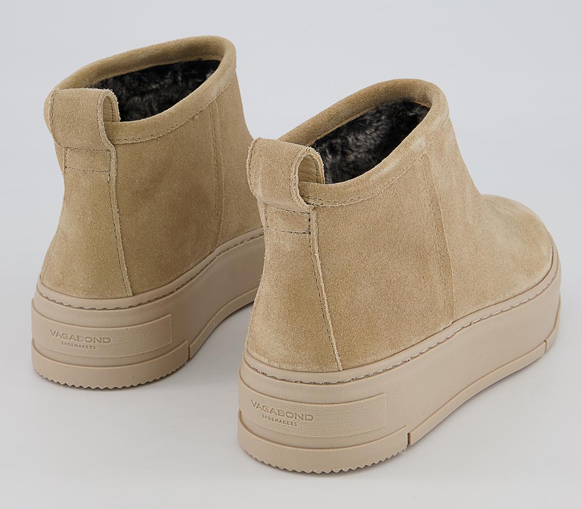 Vagabond Shoemakers Judy Low Slip On Boots Vagabond Shoemakers Judy Low Slip On Boots Beige Suede