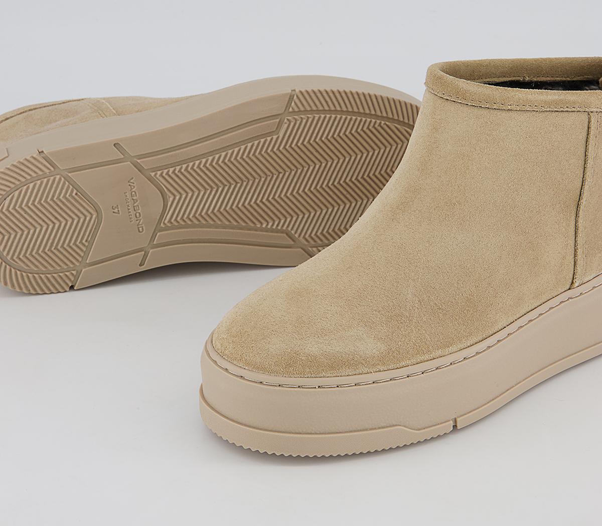 Vagabond Shoemakers Judy Low Slip On Boots Vagabond Shoemakers Judy Low Slip On Boots Beige Suede
