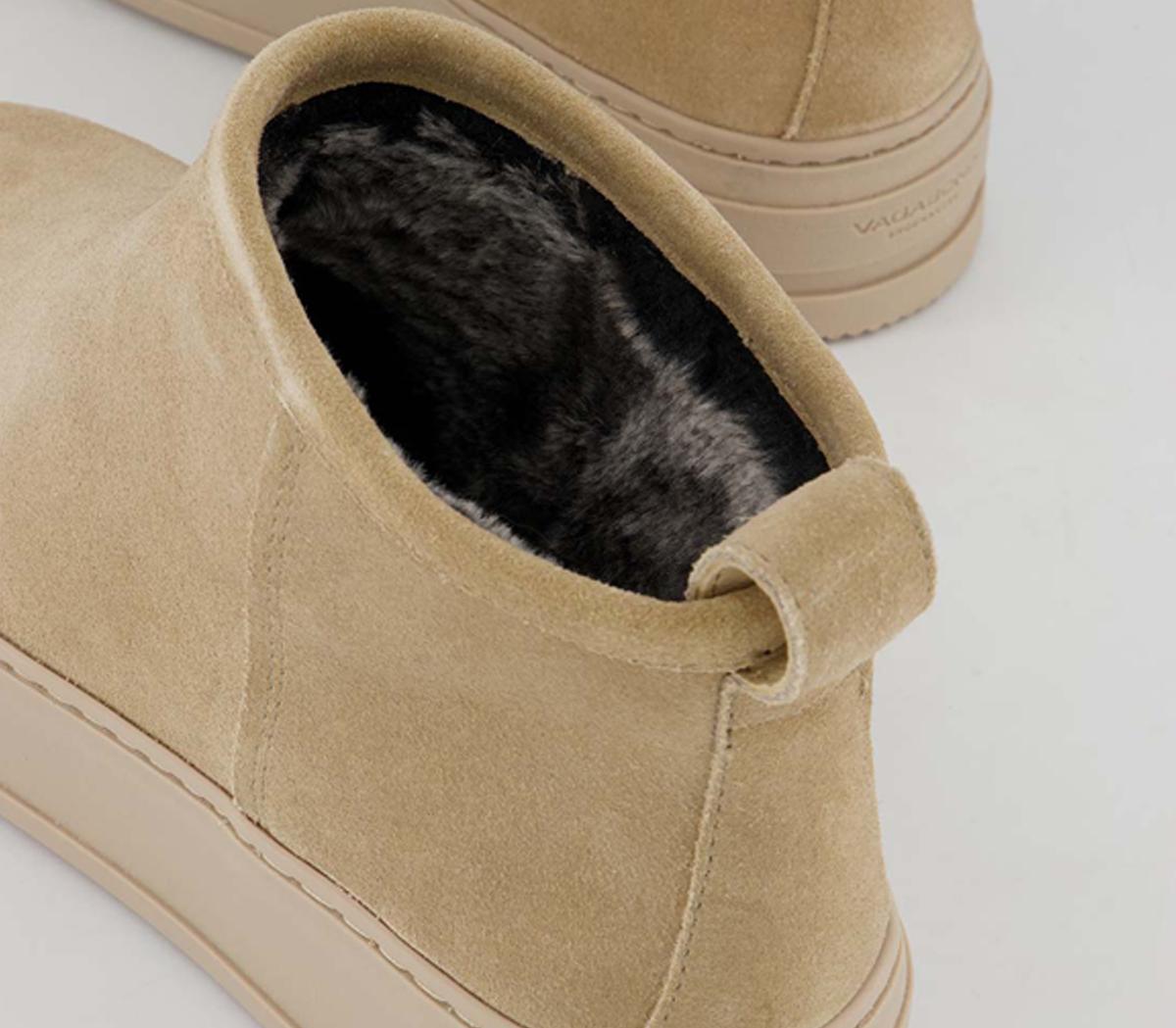 Vagabond Shoemakers Judy Low Slip On Boots Vagabond Shoemakers Judy Low Slip On Boots Beige Suede