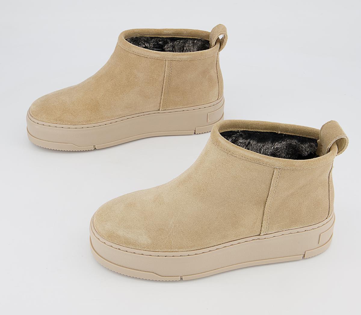 Vagabond Shoemakers Judy Low Slip On Boots Vagabond Shoemakers Judy Low Slip On Boots Beige Suede