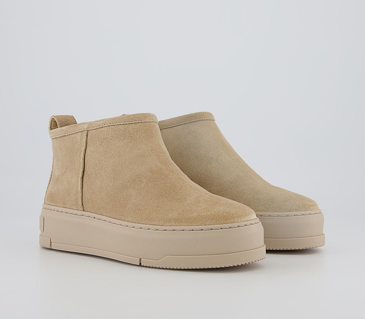 Vagabond Shoemakers Judy Low Slip On Boots Vagabond Shoemakers Judy Low Slip On Boots Beige Suede