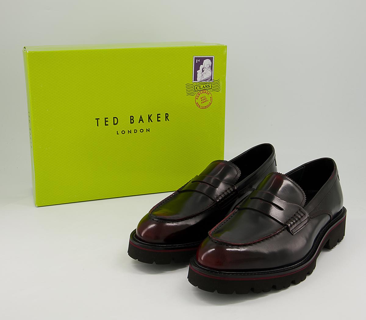 Ted Baker Porl Loafers Ted Baker Porl Loafers Dark Red