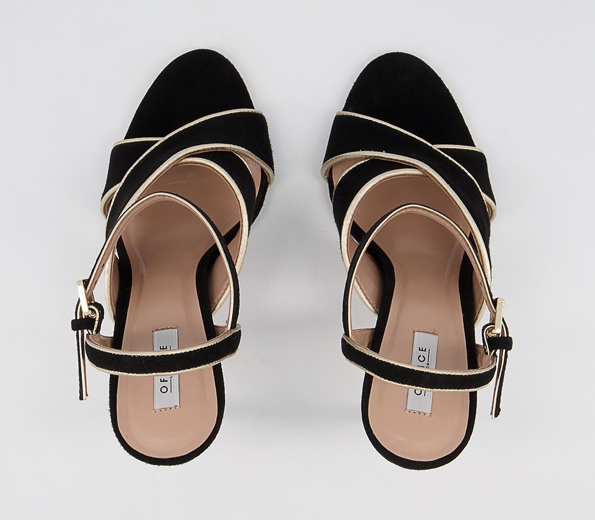 Office Homeland Cross Vamp Stiletto High Heels Office Homeland Cross Vamp Stiletto High Heels Black Nubuck