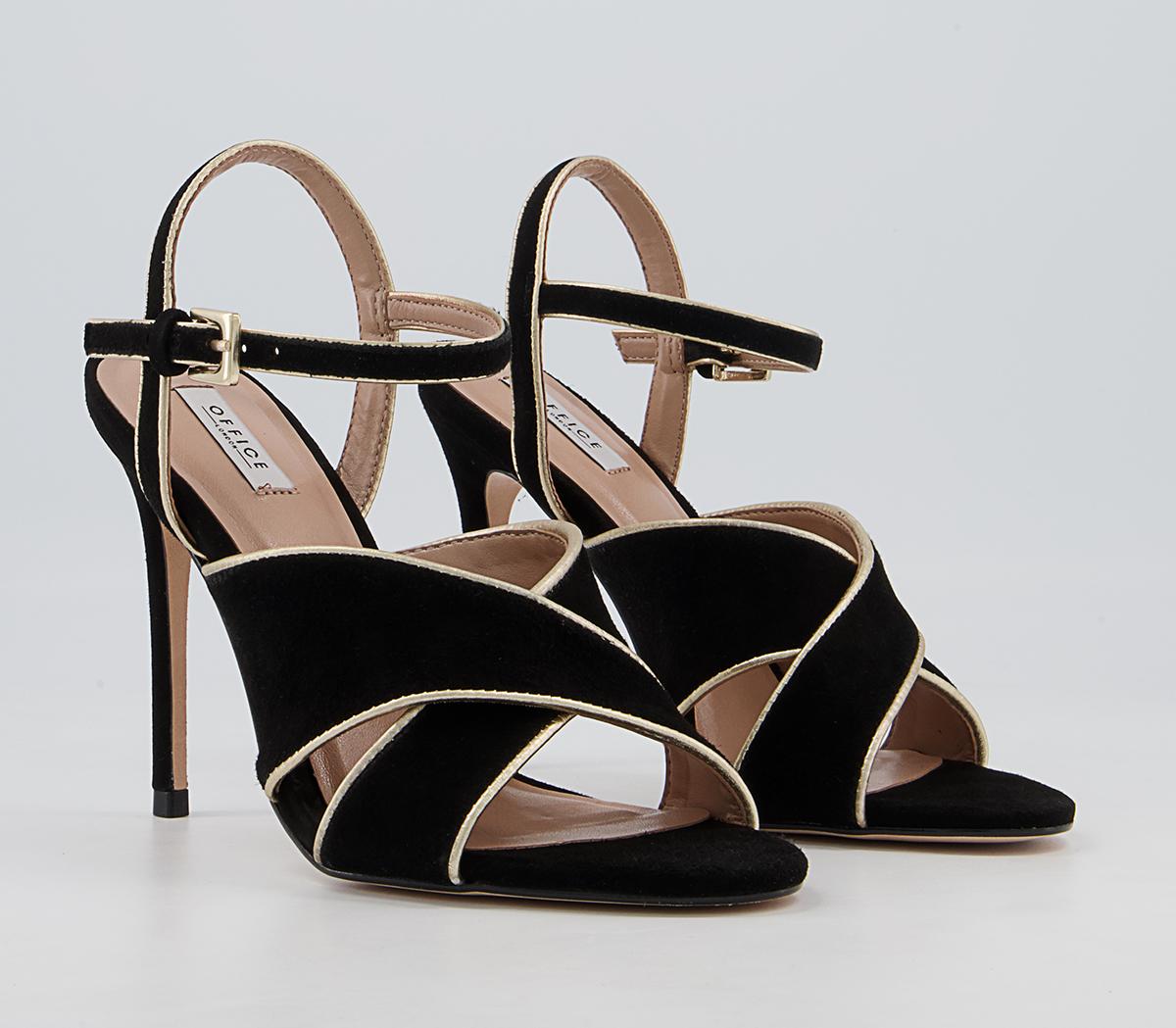 Office Homeland Cross Vamp Stiletto High Heels Office Homeland Cross Vamp Stiletto High Heels Black Nubuck