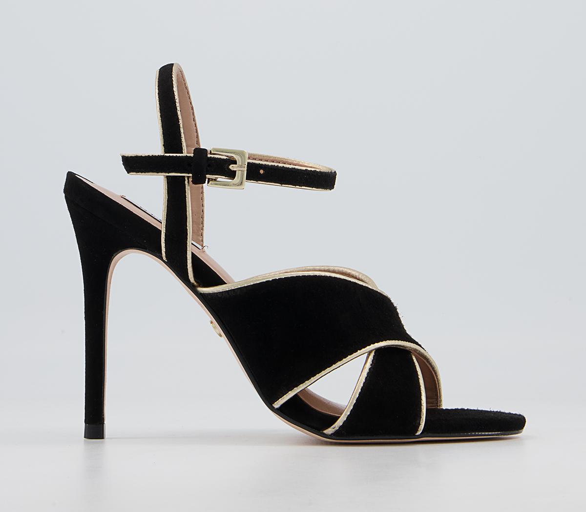 Office Homeland Cross Vamp Stiletto High Heels Office Homeland Cross Vamp Stiletto High Heels Black Nubuck