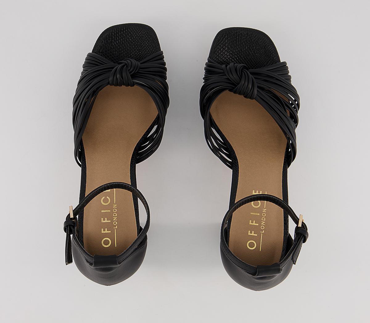 OFFICE Matilda Platform Block Heeled Sandals OFFICE Matilda Platform Block Heeled Sandals Black
