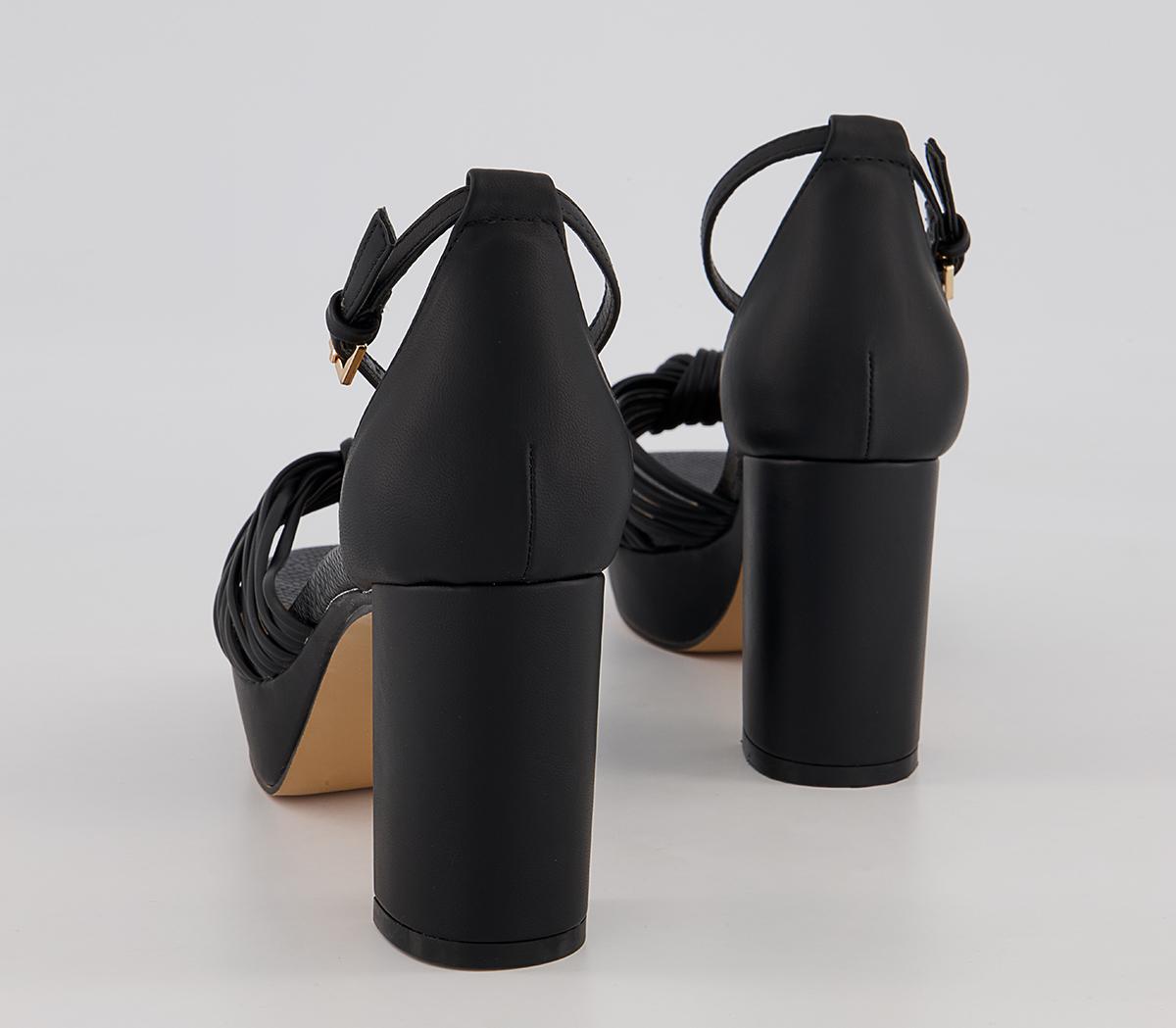 OFFICE Matilda Platform Block Heeled Sandals OFFICE Matilda Platform Block Heeled Sandals Black