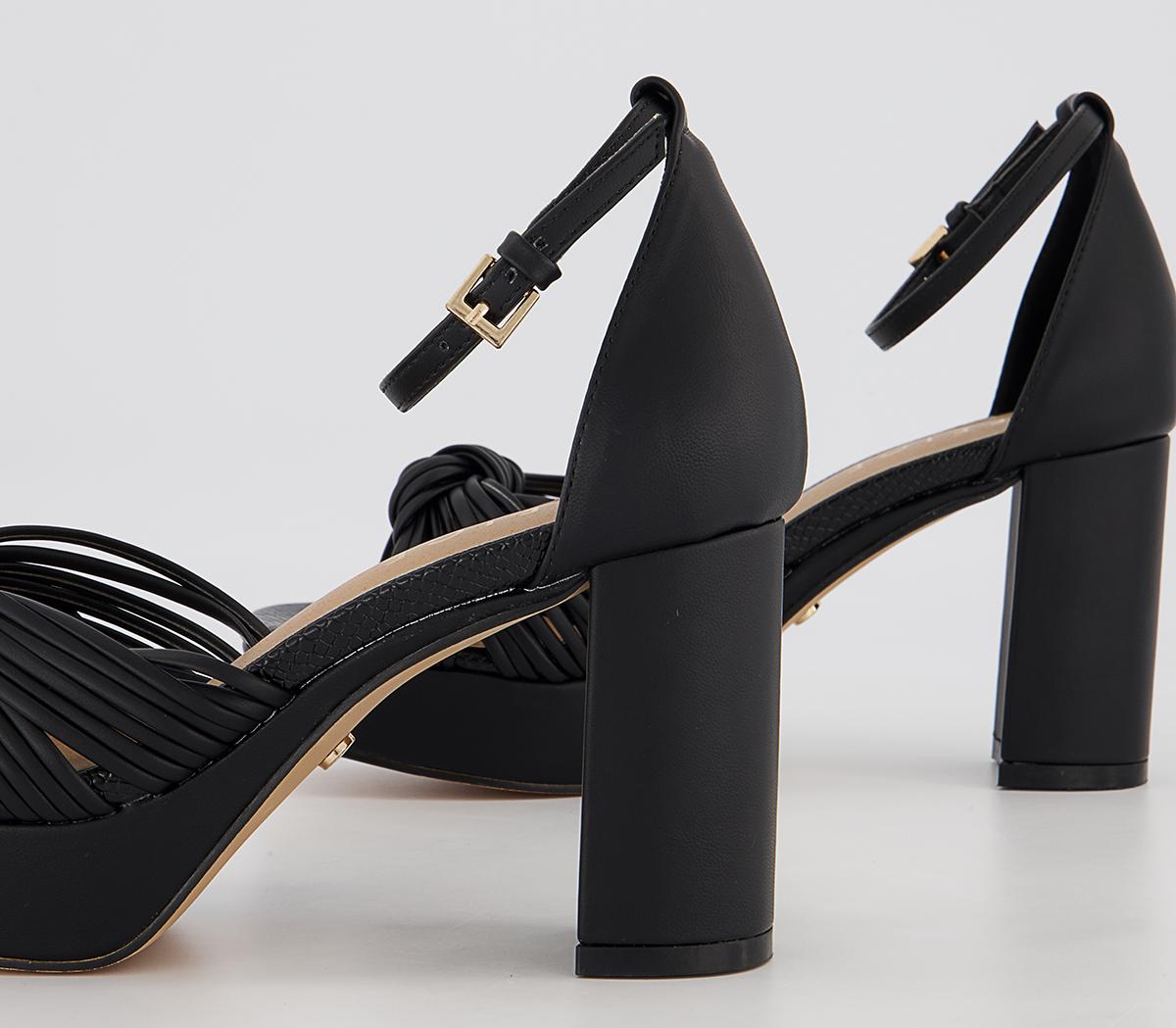 OFFICE Matilda Platform Block Heeled Sandals OFFICE Matilda Platform Block Heeled Sandals Black