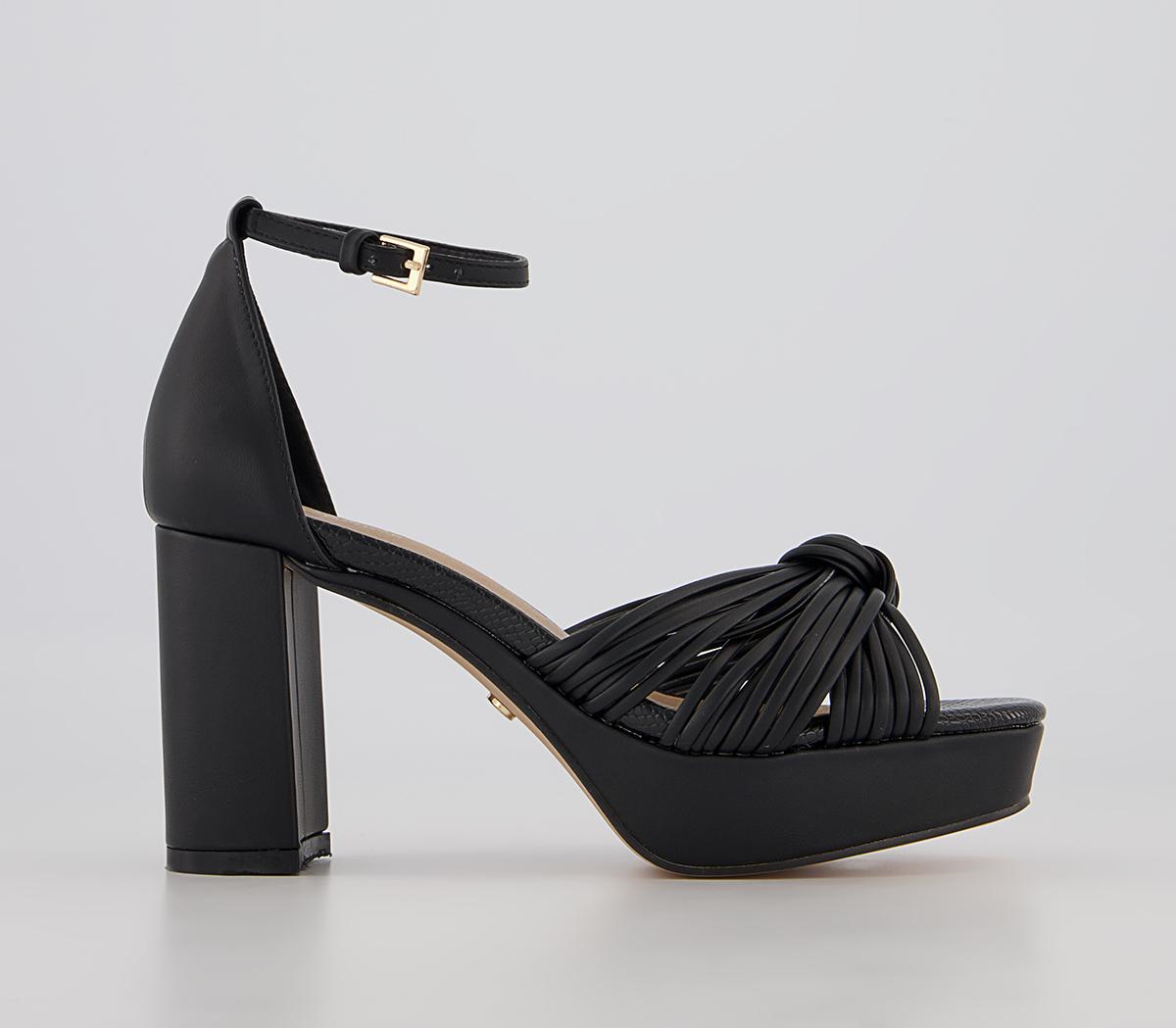 OFFICE Matilda Platform Block Heeled Sandals OFFICE Matilda Platform Block Heeled Sandals Black