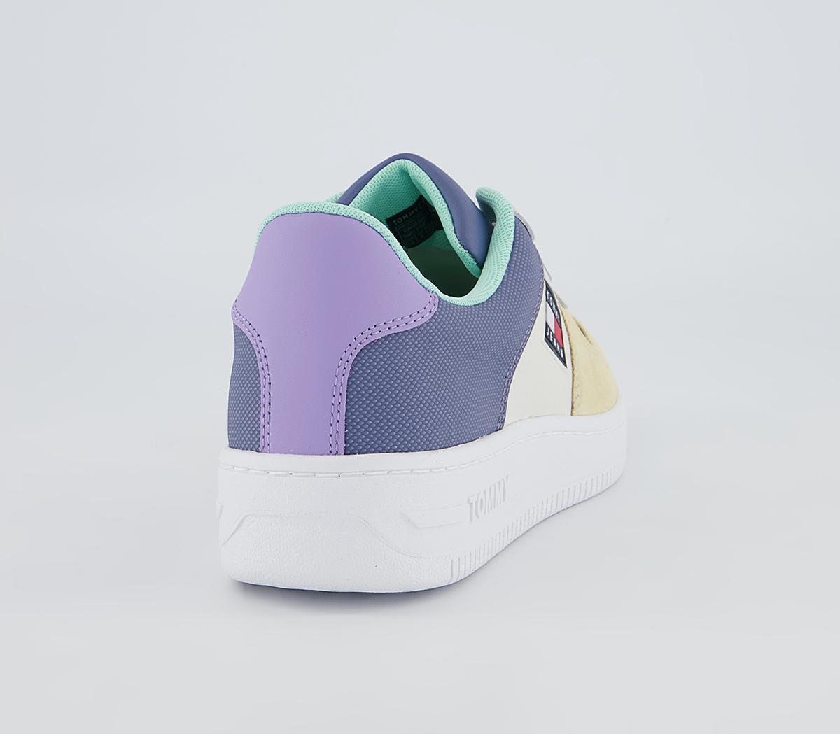 Tommy Hilfiger Basket Varsity Cupsole Trainers Tommy Hilfiger Basket Varsity Cupsole Trainers Violet Viola