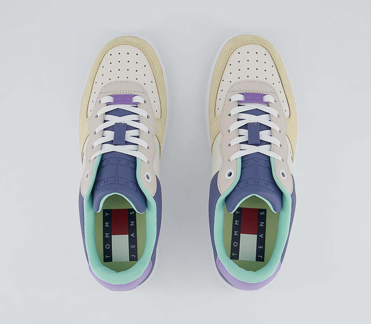 Tommy Hilfiger Basket Varsity Cupsole Trainers Tommy Hilfiger Basket Varsity Cupsole Trainers Violet Viola