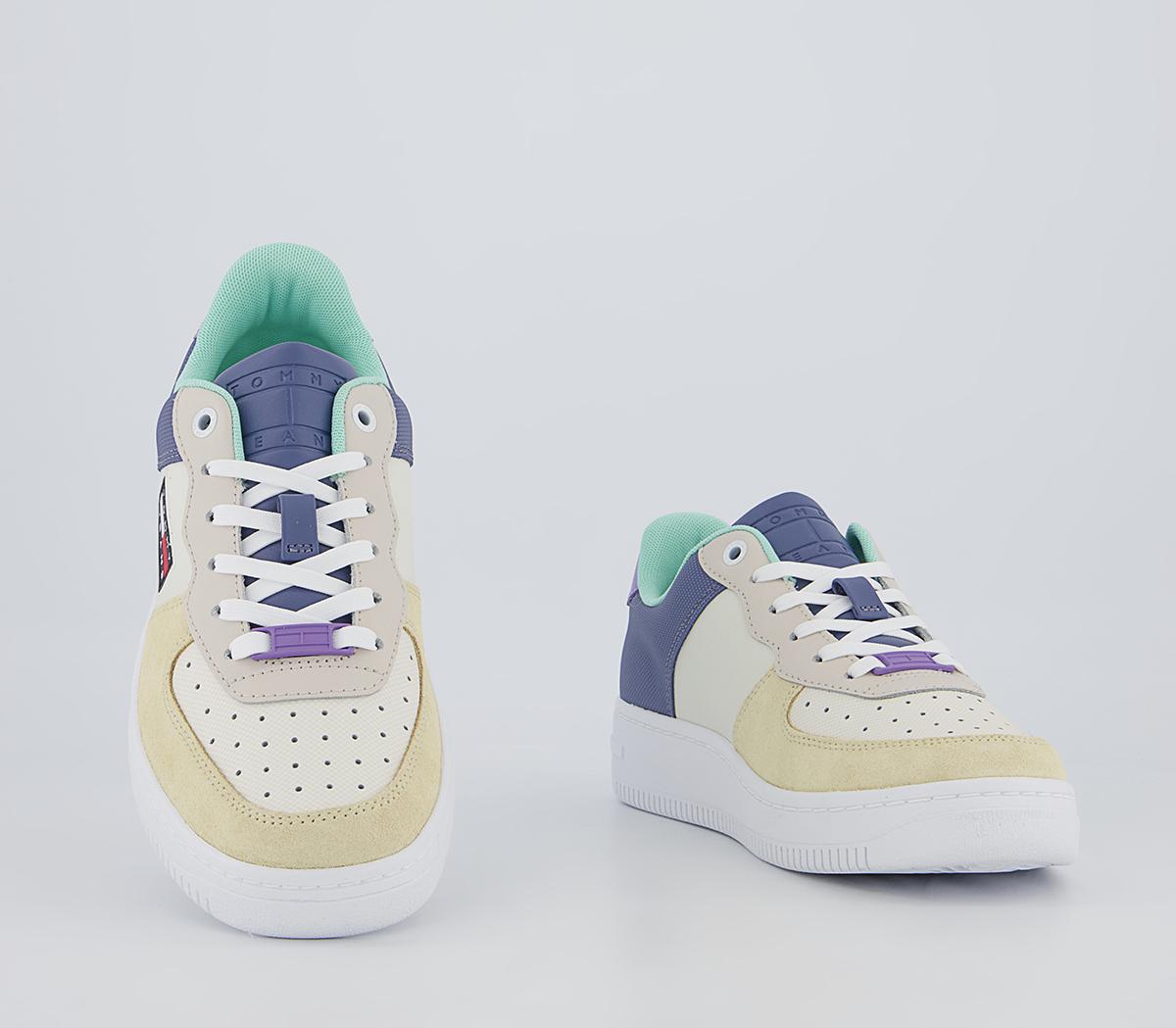 Tommy Hilfiger Basket Varsity Cupsole Trainers Tommy Hilfiger Basket Varsity Cupsole Trainers Violet Viola