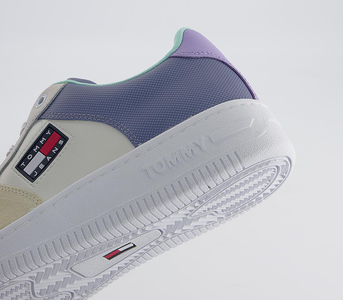 Tommy Hilfiger Basket Varsity Cupsole Trainers Tommy Hilfiger Basket Varsity Cupsole Trainers Violet Viola