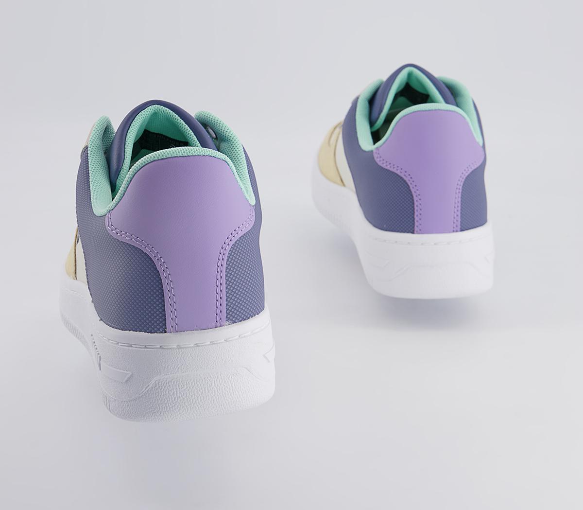 Tommy Hilfiger Basket Varsity Cupsole Trainers Tommy Hilfiger Basket Varsity Cupsole Trainers Violet Viola