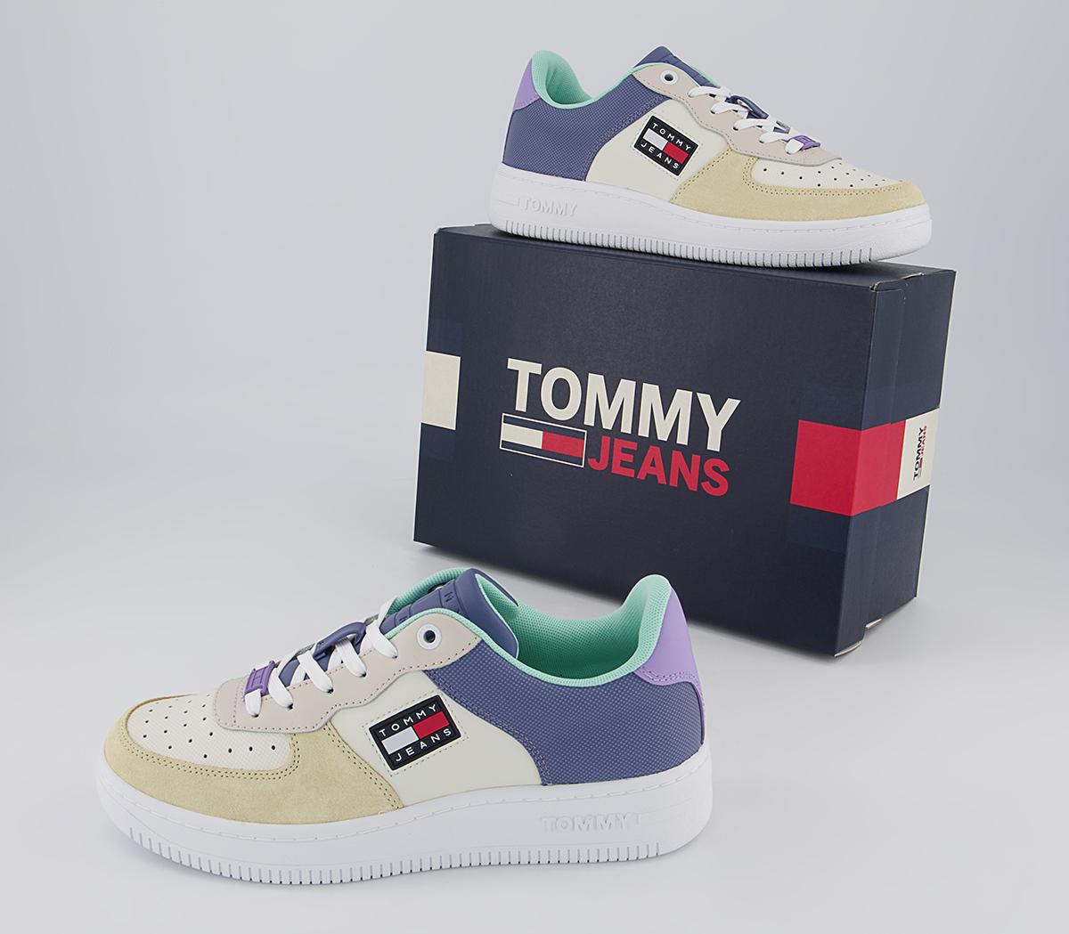 Tommy Hilfiger Basket Varsity Cupsole Trainers Tommy Hilfiger Basket Varsity Cupsole Trainers Violet Viola