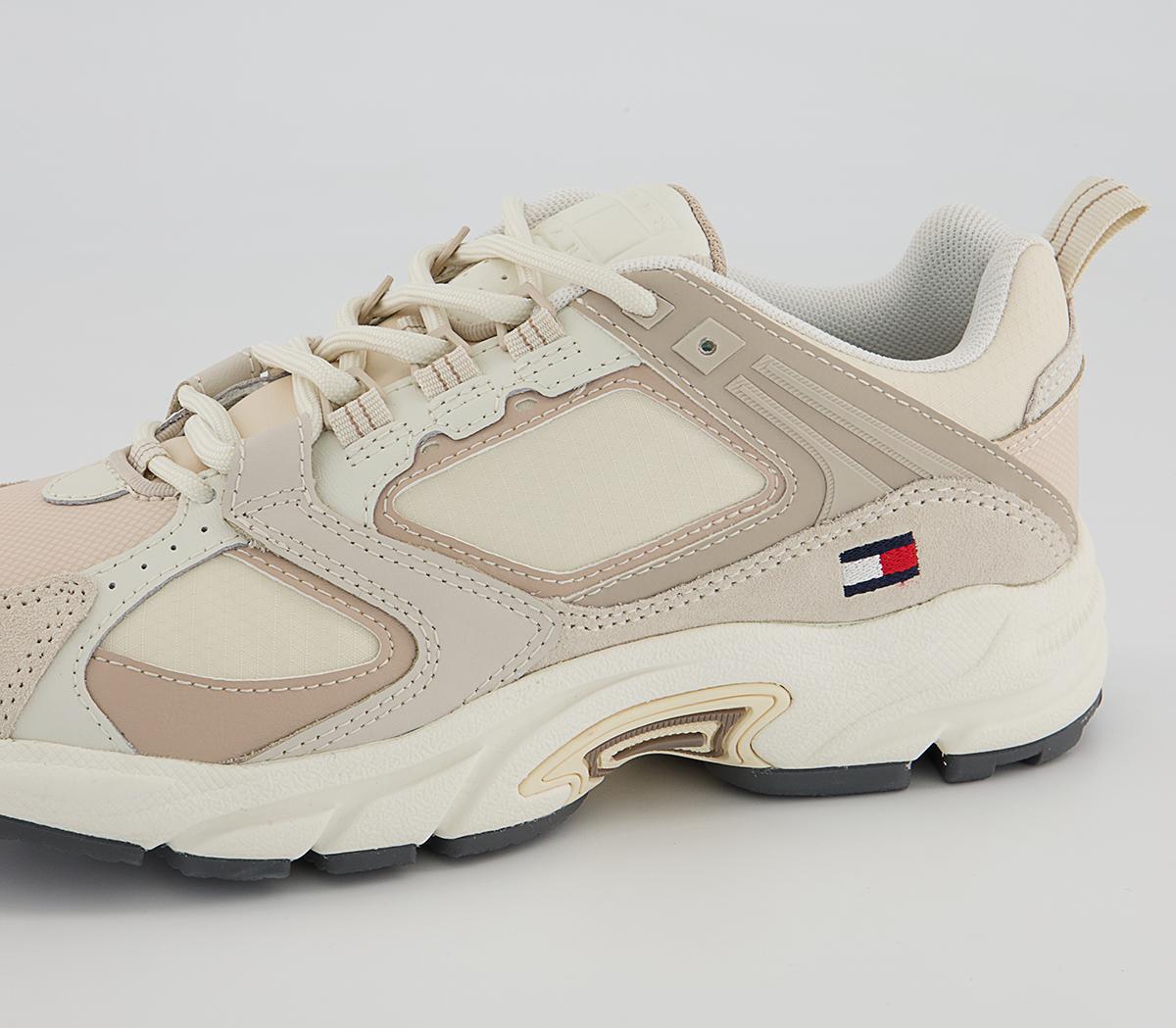 Tommy Hilfiger Archive Varisty Runner Trainers Tommy Hilfiger Archive Varisty Runner Trainers Stony Beige