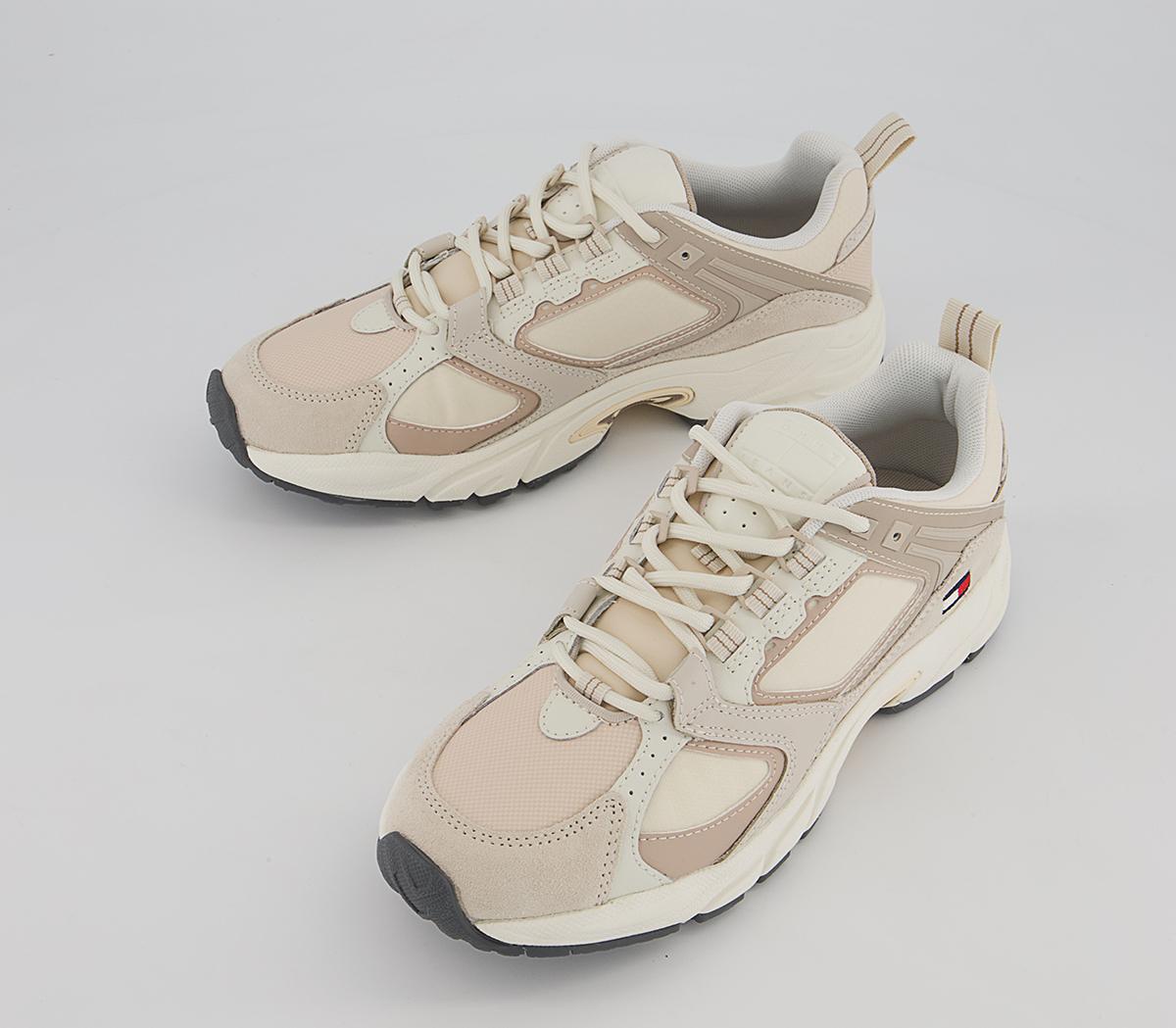Tommy Hilfiger Archive Varisty Runner Trainers Tommy Hilfiger Archive Varisty Runner Trainers Stony Beige