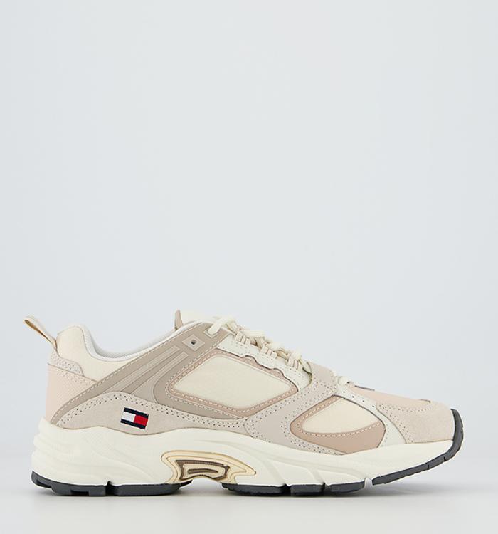 Tommy Hilfiger Archive Varisty Runner Trainers Stony Beige