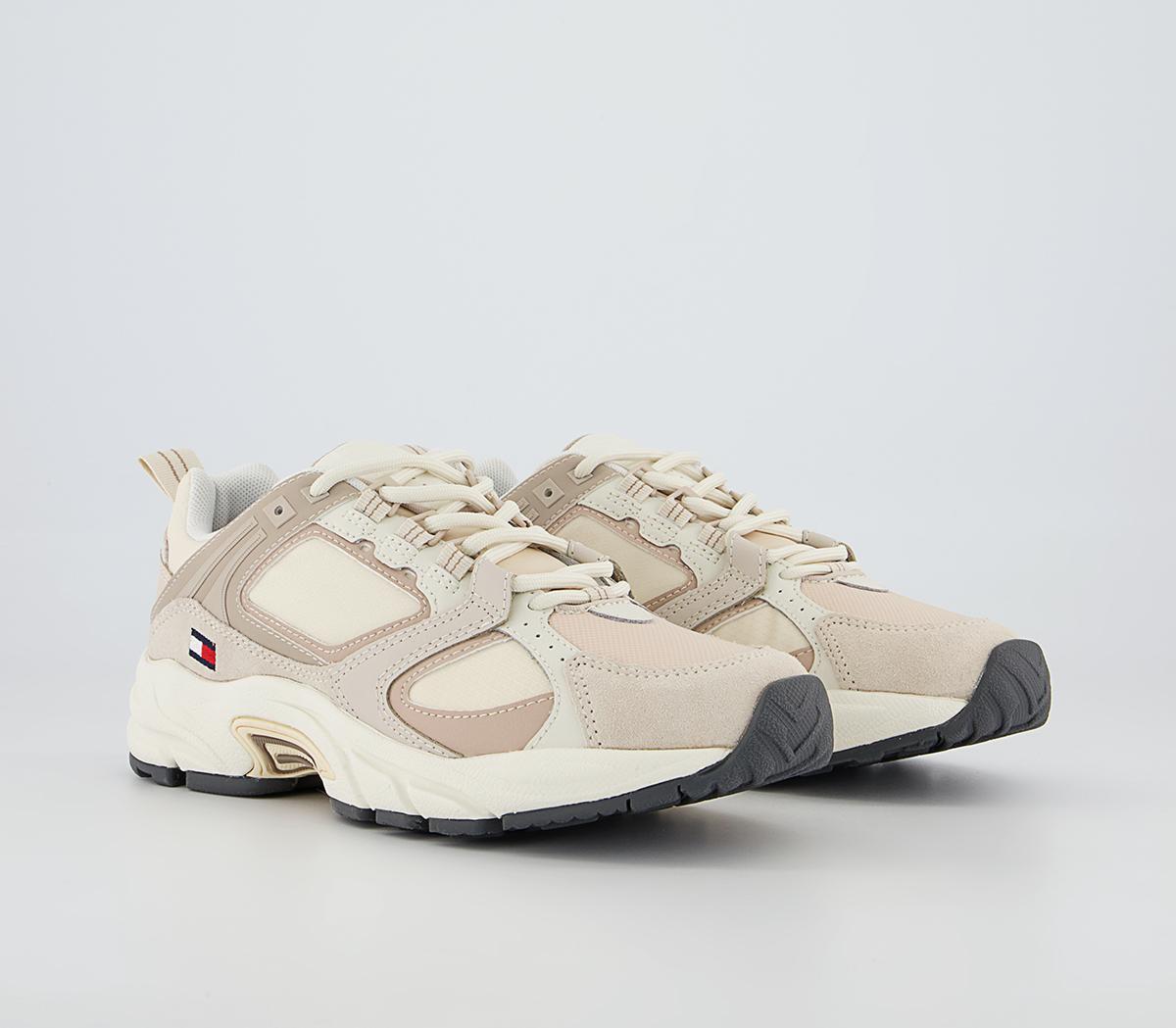 Tommy Hilfiger Archive Varisty Runner Trainers Tommy Hilfiger Archive Varisty Runner Trainers Stony Beige