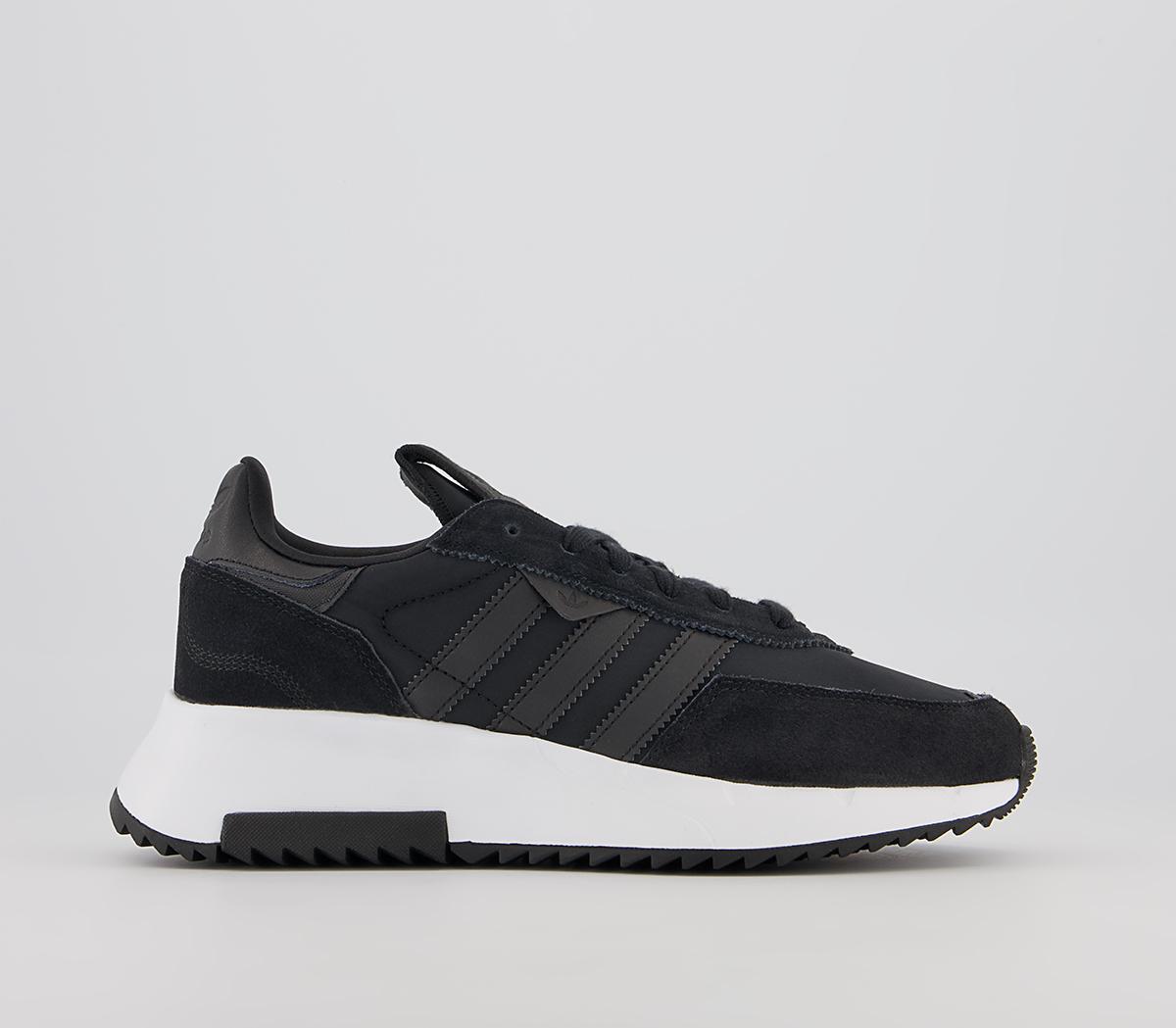 adidas black and white trainers mens