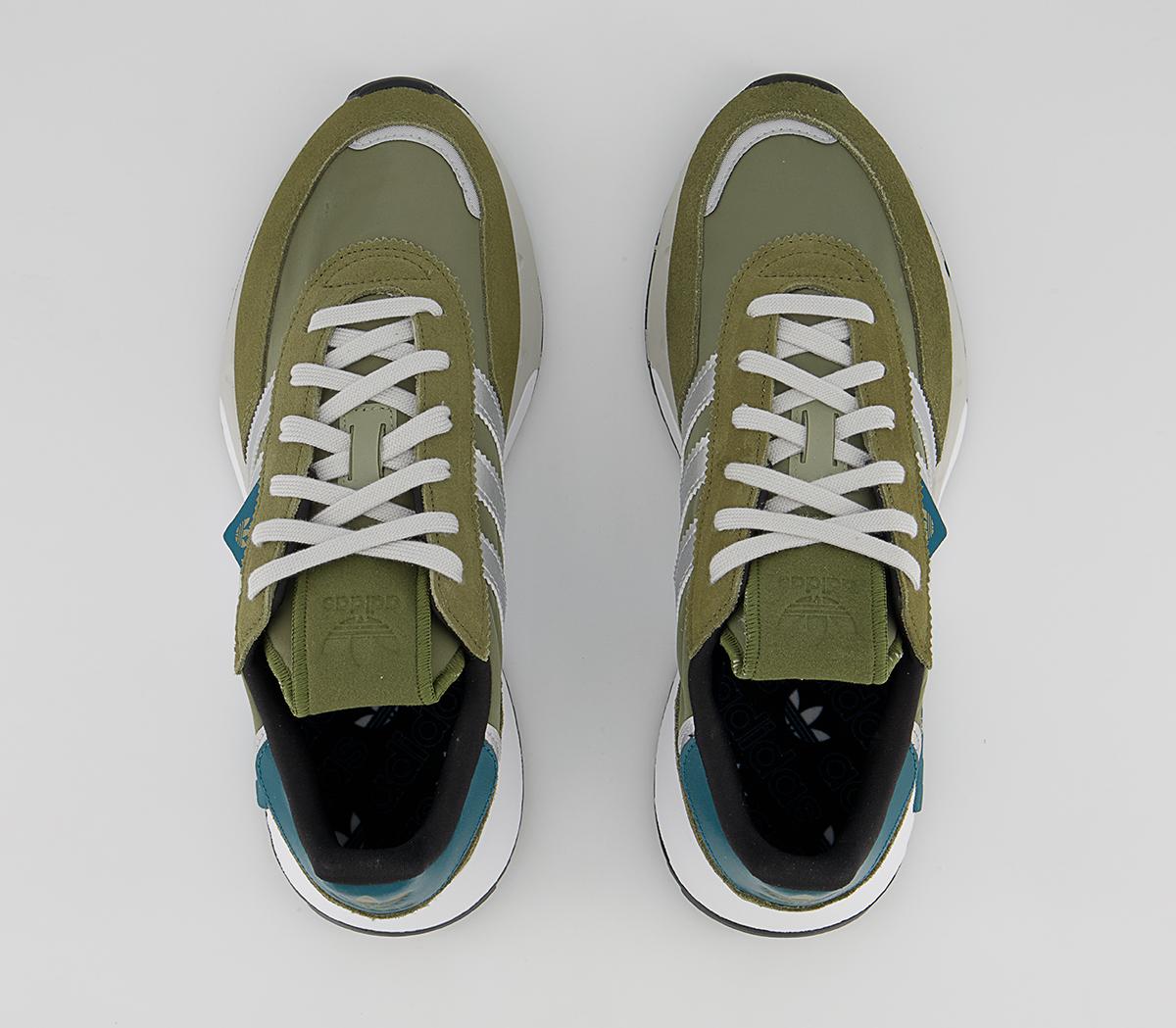 adidas Retropy F2 Trainers adidas Retropy F2 Trainers Orbit Green Silver Oliver