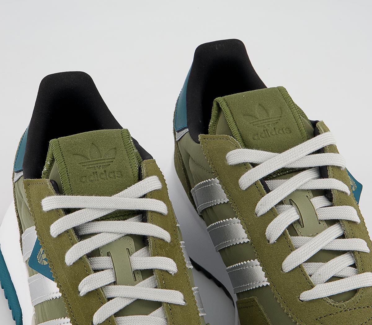 adidas Retropy F2 Trainers adidas Retropy F2 Trainers Orbit Green Silver Oliver