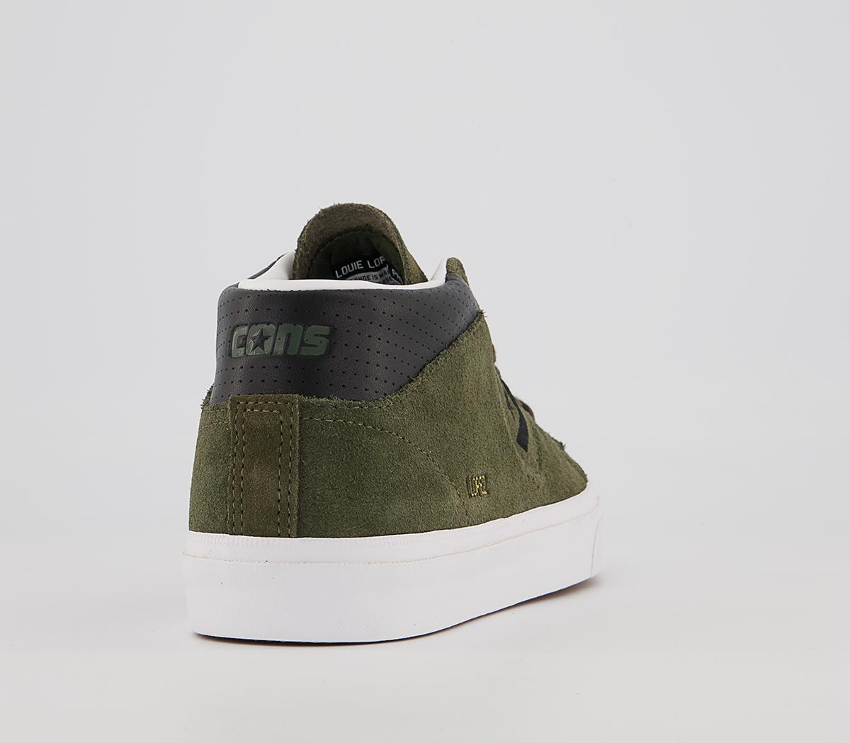 Converse Louie Lopez Pro Trainers Converse Louie Lopez Pro Trainers Classic Suede Cargo Khaki Black