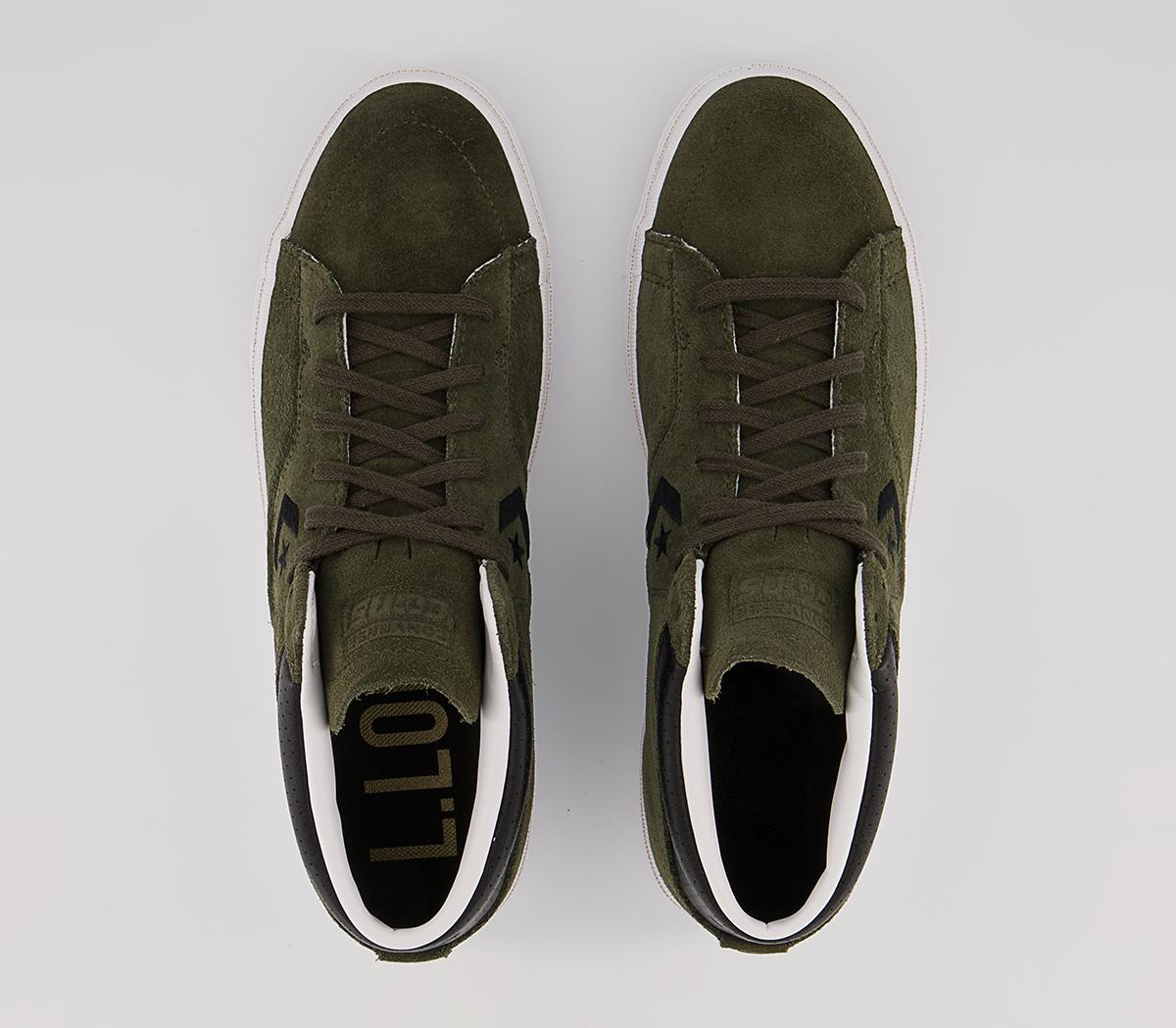 Converse Louie Lopez Pro Trainers Converse Louie Lopez Pro Trainers Classic Suede Cargo Khaki Black