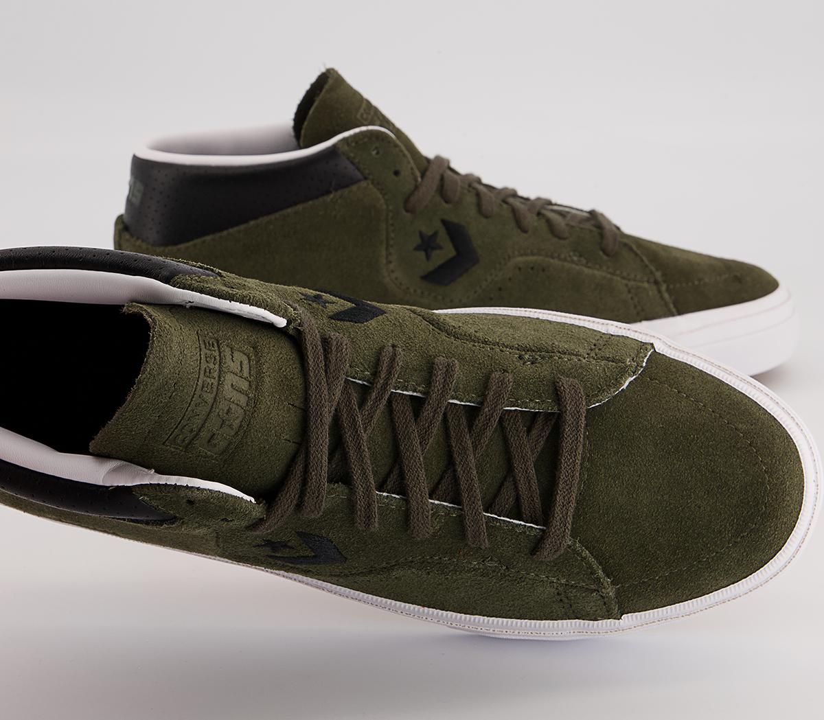 Converse Louie Lopez Pro Trainers Converse Louie Lopez Pro Trainers Classic Suede Cargo Khaki Black