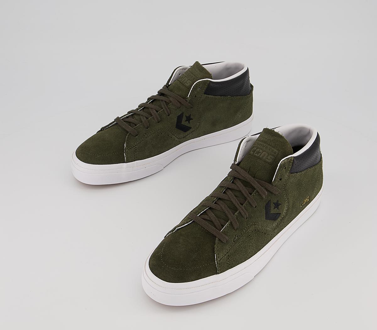 Converse Louie Lopez Pro Trainers Converse Louie Lopez Pro Trainers Classic Suede Cargo Khaki Black