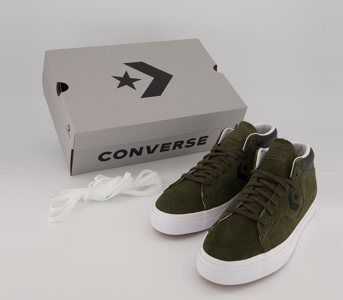 Converse Louie Lopez Pro Trainers Converse Louie Lopez Pro Trainers Classic Suede Cargo Khaki Black