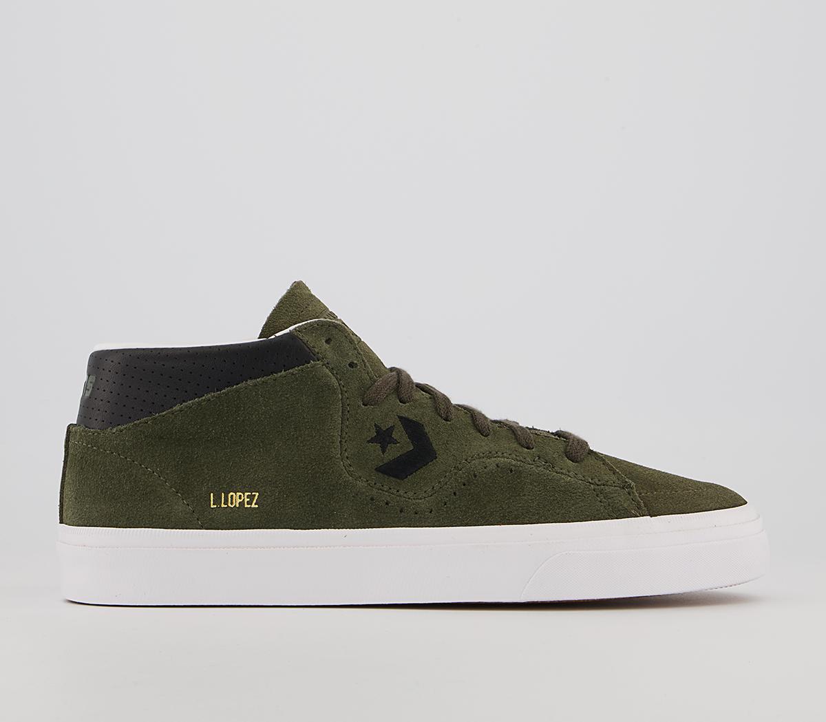 ConverseLouie Lopez Pro TrainersClassic Suede Cargo Khaki Black