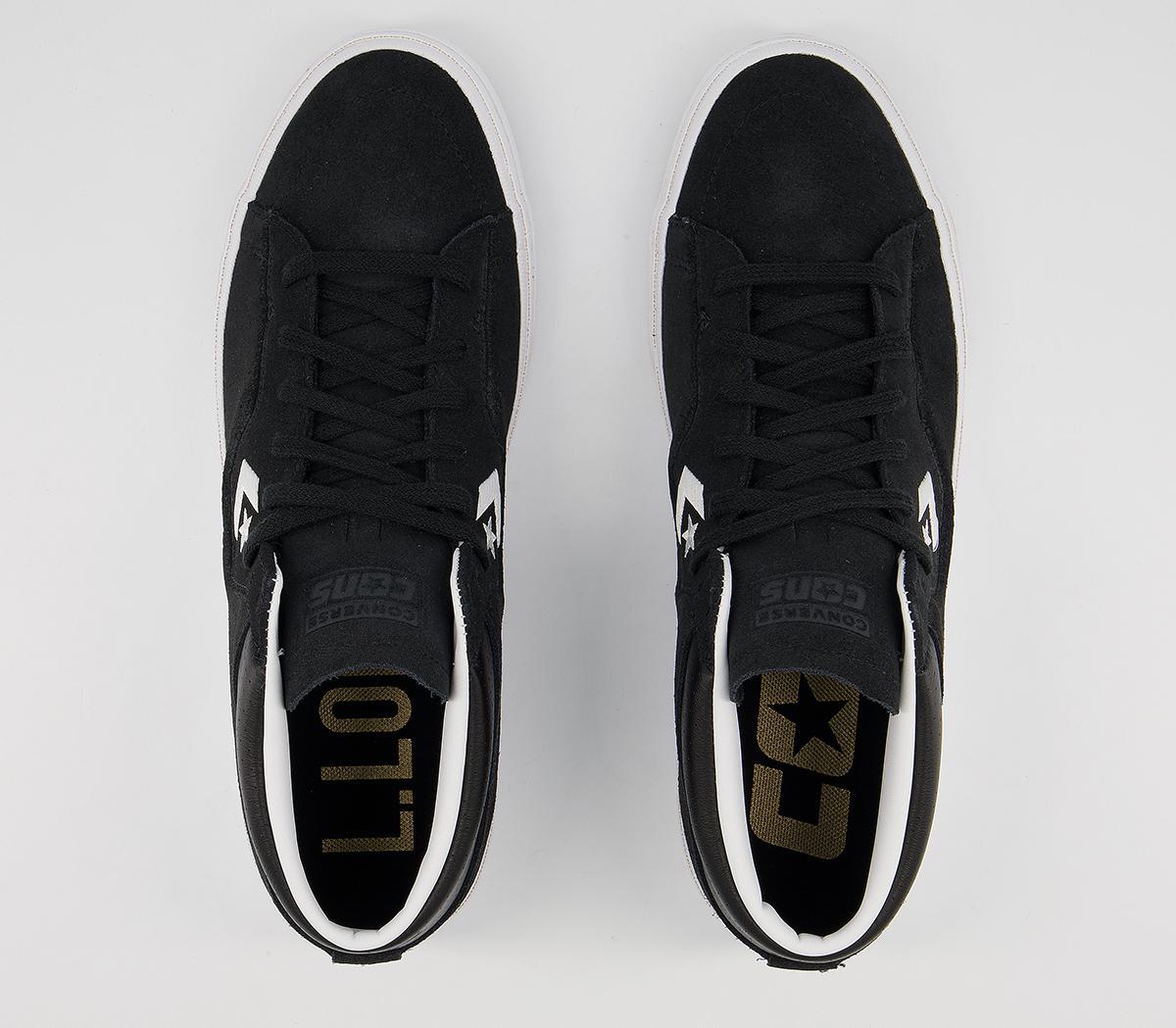 Converse Louie Lopez Pro Mid Trainers Converse Louie Lopez Pro Mid Trainers Black Black White