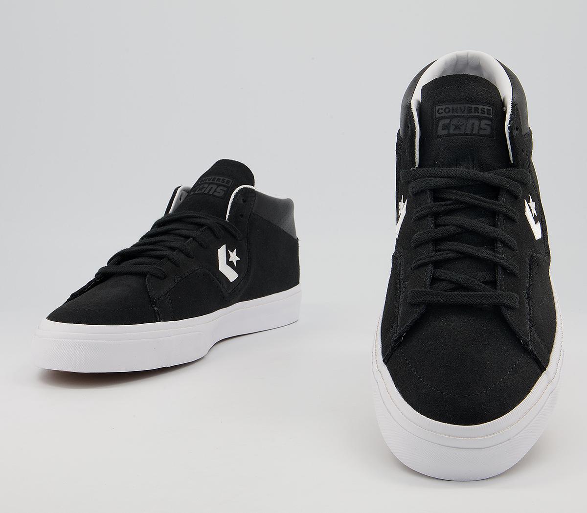 Converse Louie Lopez Pro Mid Trainers Converse Louie Lopez Pro Mid Trainers Black Black White