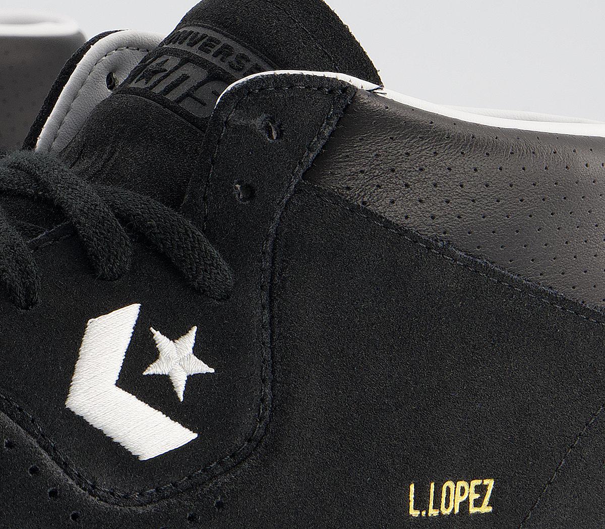 Converse Louie Lopez Pro Mid Trainers Converse Louie Lopez Pro Mid Trainers Black Black White
