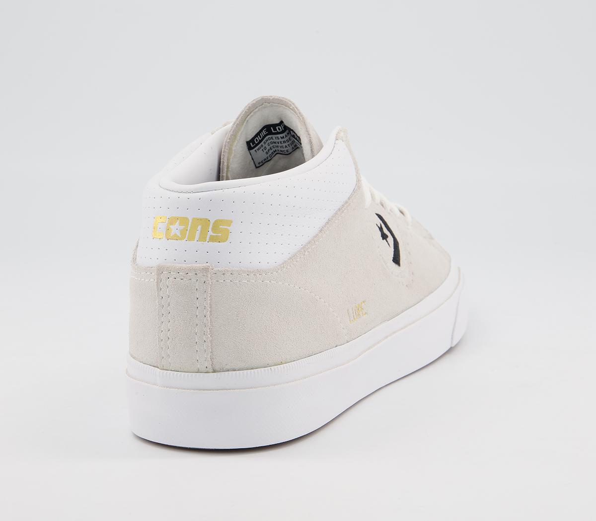 Converse Louie Lopez Pro Mid Trainers Converse Louie Lopez Pro Mid Trainers White Black White