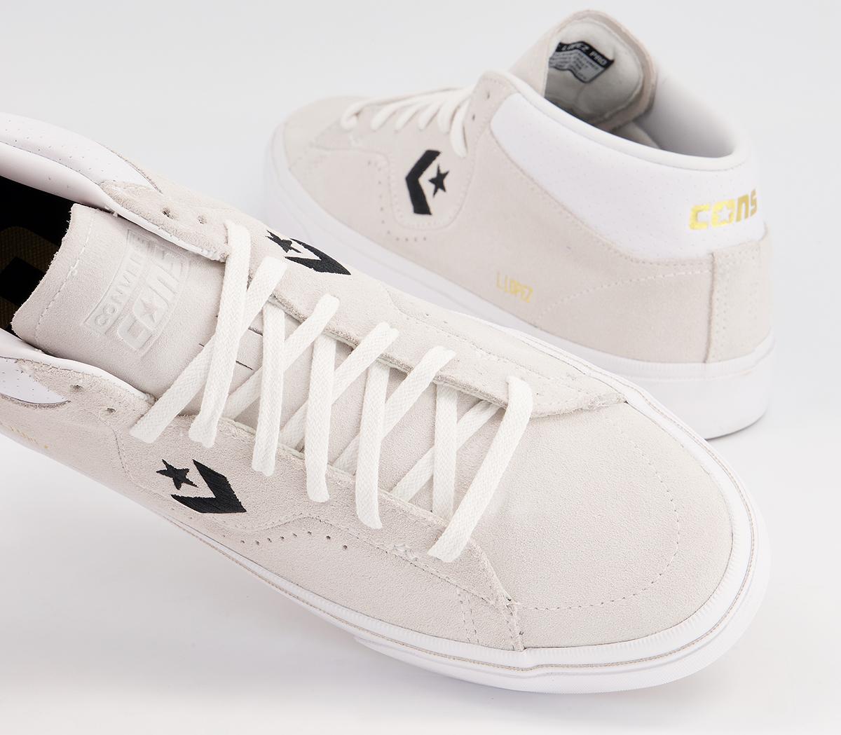 Converse Louie Lopez Pro Mid Trainers Converse Louie Lopez Pro Mid Trainers White Black White