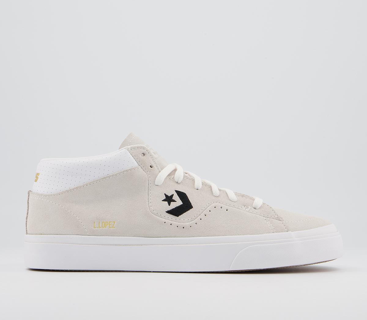 ConverseLouie Lopez Pro Mid Trainers ConverseLouie Lopez Pro Mid TrainersWhite Black White